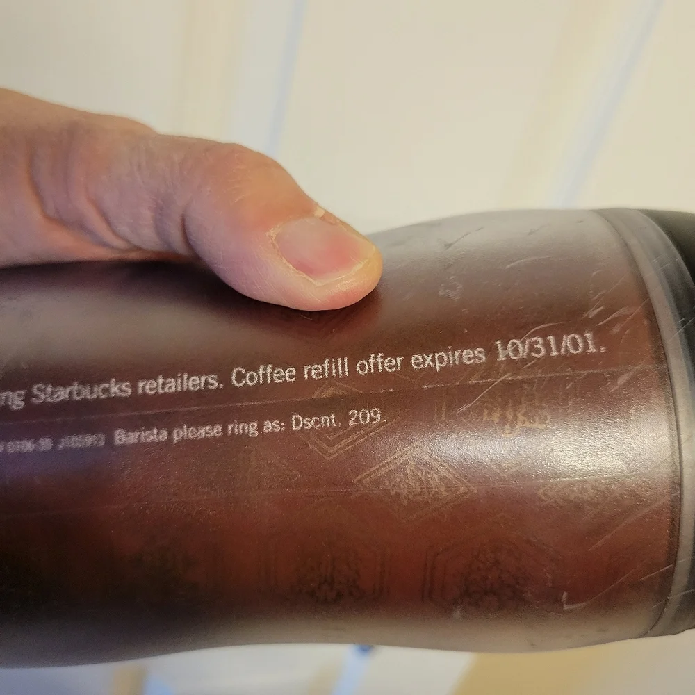 2001 Starbucks Insulated Coffee Tumbler ~ Mermaid ~ Great Y2K-ish Item! FINAL!